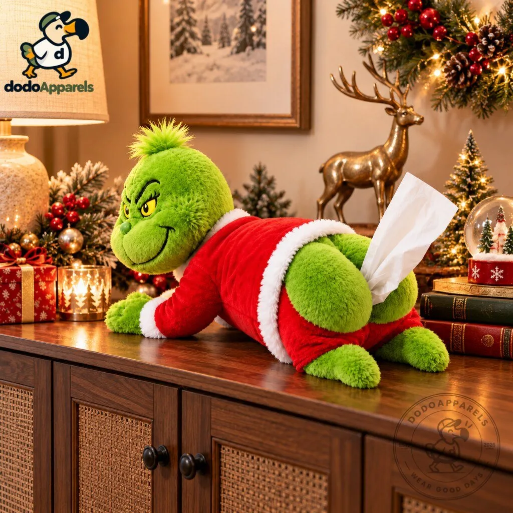 Grinch Tissue Holder Plush Toy Funny Christmas Butt Tissue Box Dispenser 2026 5 Grinch Tissue Holder Plush Toy Funny Christmas Butt Tissue Box Dispenser 2026