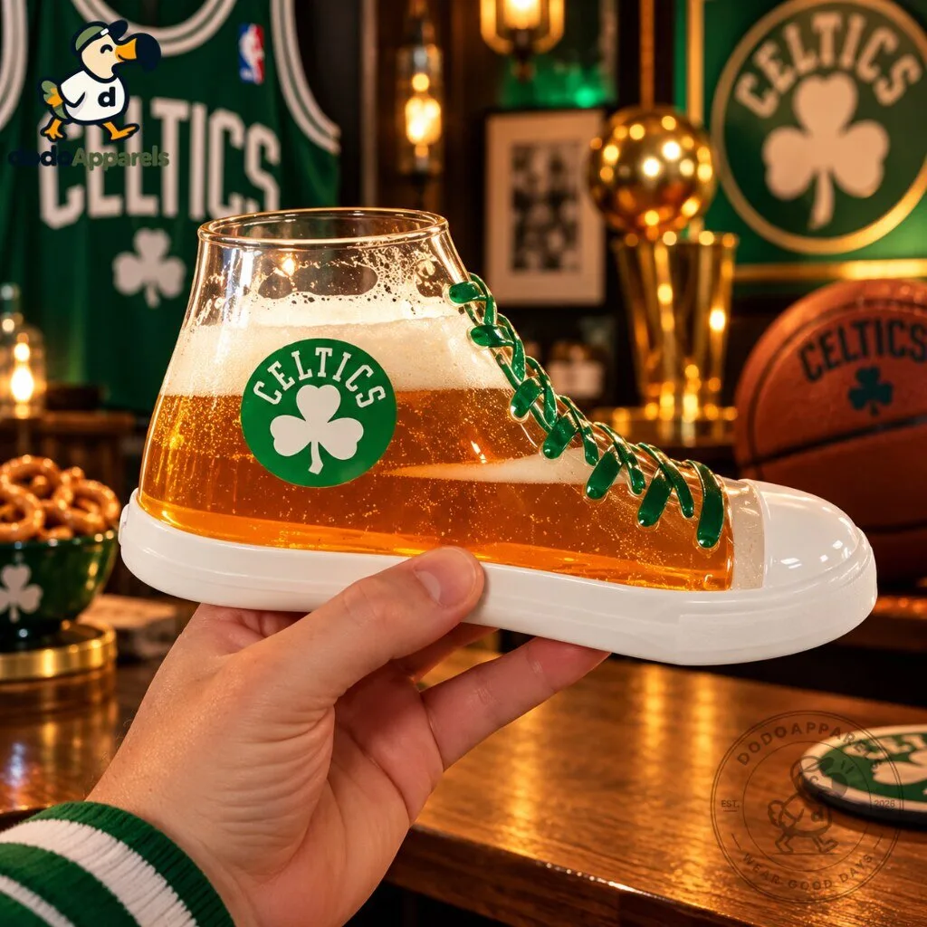Boston Celtics NBA Sneaker Shoe Beer Mug Glass 2026 5 Boston Celtics NBA Sneaker Shoe Beer Mug Glass 2026