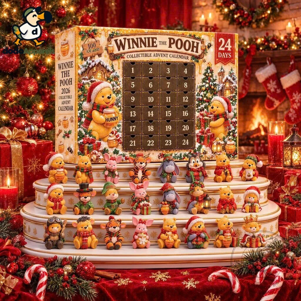 Winnie The Pooh 2026 Collectible Advent Calendar 24 Days Christmas Holiday