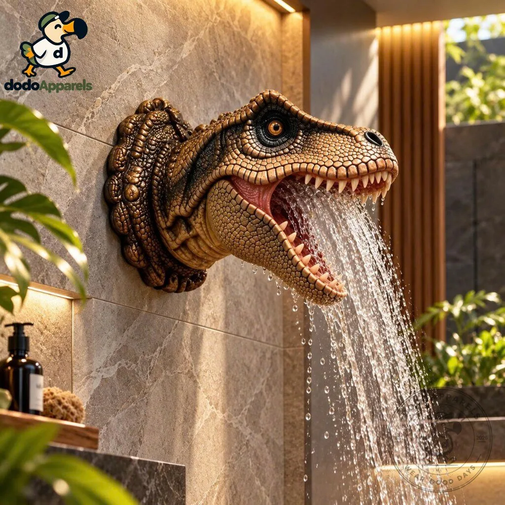 T Rex Dinosaur Shower Head Wall Mounted