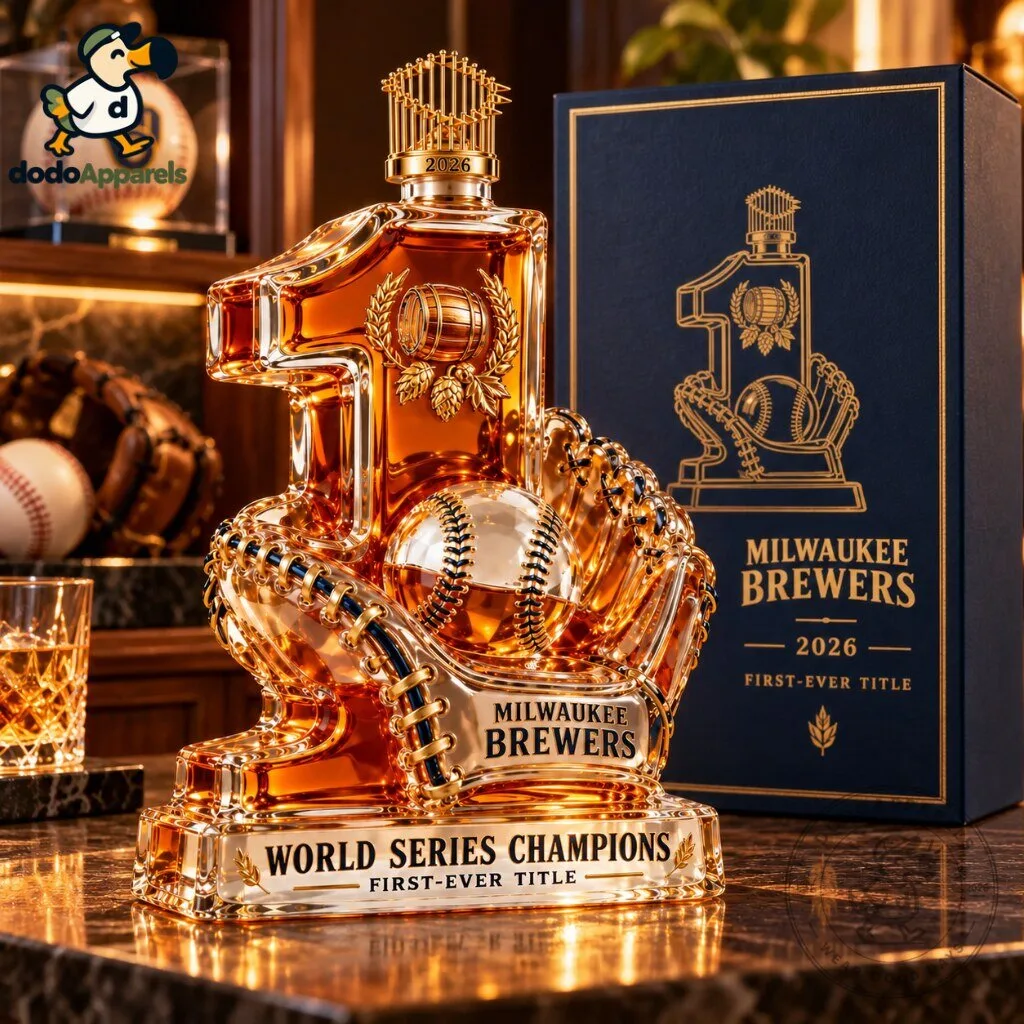 Milwaukee Brewers 2026 World Series Champions Whiskey Decanter